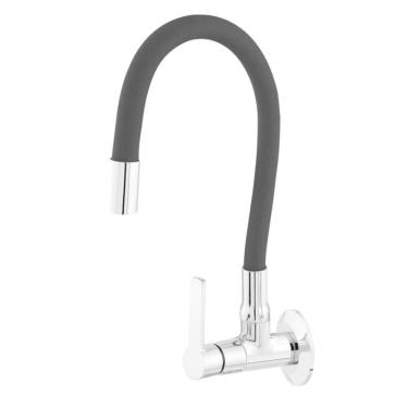 Imagem de Torneira para Cozinha de Parede 1/4 Vt 2364 C75 Cromado/ Preto