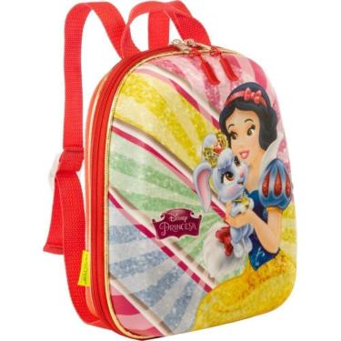 Imagem de Mochila Infantil Max Toy Branca de Neve Tamanho P 80% EVA e 20% Poliéster Vermelho Infantil