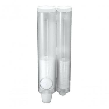 Imagem de Suporte Dispenser para Copos Descartáveis Dispenser Unicopo de Parede JSN Cancun para Água e Café em ABS Cristal