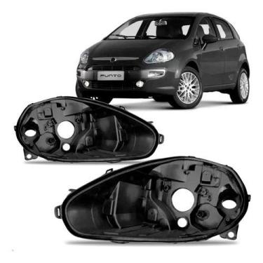 Imagem de Par Farol Carcaça Punto 2013 2014 2015 2016 2017 - SP ACESSÓRIOS
