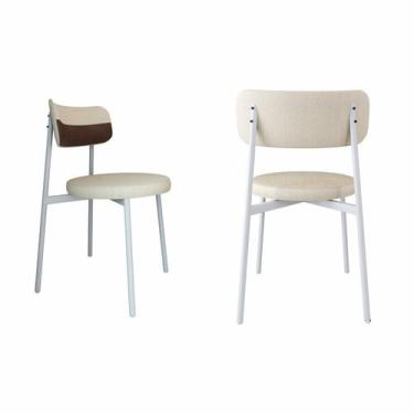 Imagem de Cadeira Kyta Fixa com 4 Pés 50 X 44,7 X 83,8 Cm com 2 Unidades - Metal