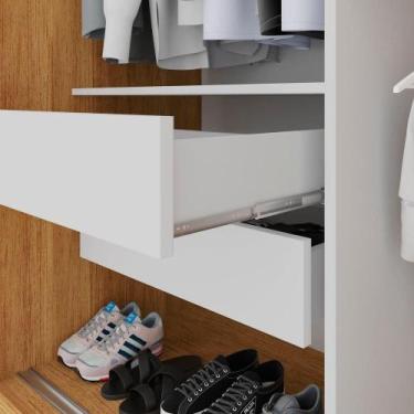 Imagem de Guarda Roupa Casal Panamá 3 Portas de Bater 4 Gavetas Cinamomo MDP - S