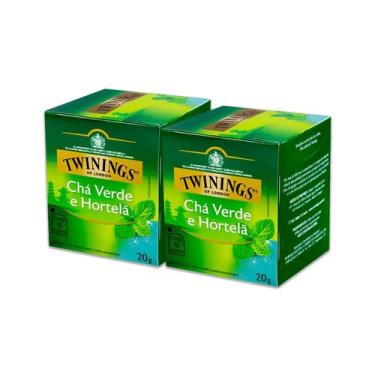 Imagem de Kit Chá Twinings Verde Hortelã 20g - 2 Unidades