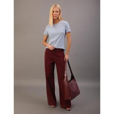 Imagem de Calça Color  Wide Leg Long 5 Pockets-Feminino