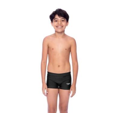 Imagem de Sunga Infantil Boxer Speedo Proteção UV Praia Hidroshort -, Preto, 8