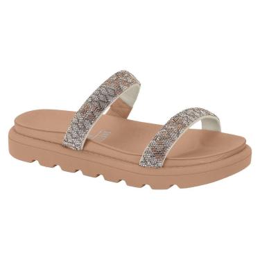 Imagem de Sandalia Papete Feminina Vizzano Duas Tiras Com Strass-Feminino