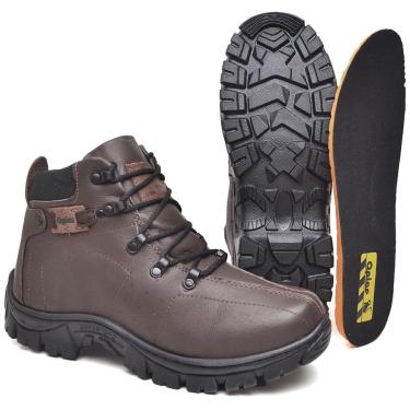 Imagem de Bota Masculina Adventure Opice Couro Legítimo EPI Antiderrapante Confortável e Resisten...