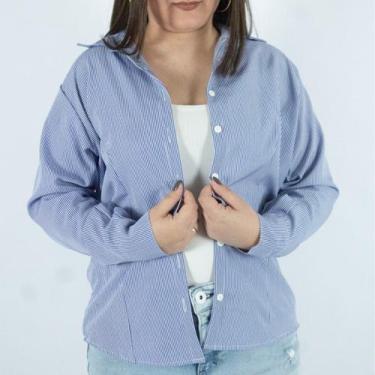 Imagem de Camisa Feminina Social Manga Longa Espandex Não Amassa - Repelique, Li