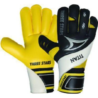 Imagem de Luva de goleiro titan amarela - Three Stars, P