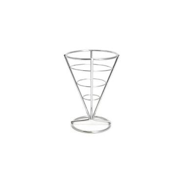 Imagem de Suporte Cachepot Cone Inox Decoraçao Flor Vela Mesa Buffet - casa cha