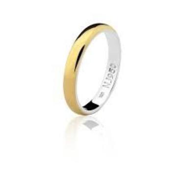 Imagem de Aliança Mista Ouro 12k e Prata 950 2mm Anatômica feminina - Essence