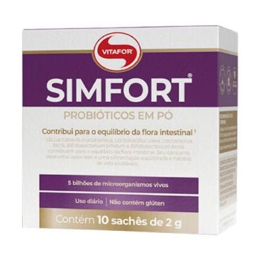 Imagem de Probióticos Simfort Vitafor 10 Sachês De 2g