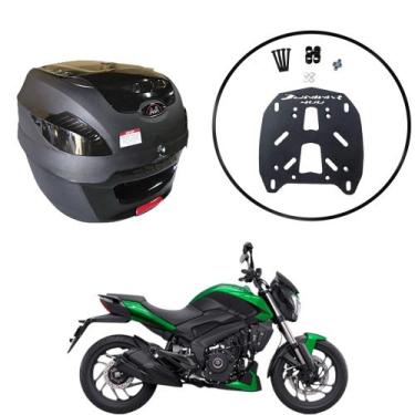 Imagem de Baú Moto Universal Awa 41 L + Suporte Sup Bajaj Dominar 400, Black