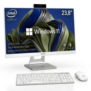 Imagem de All In One Computador Intel Core I7 Ssd256gb 16gbram tela 23,8 pol Ful