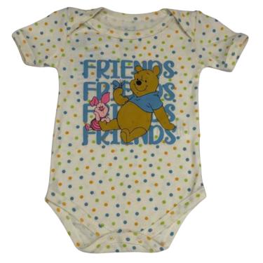 Imagem de Body Manga Curta Basic + Algodão Amarelo Pooh Infantil