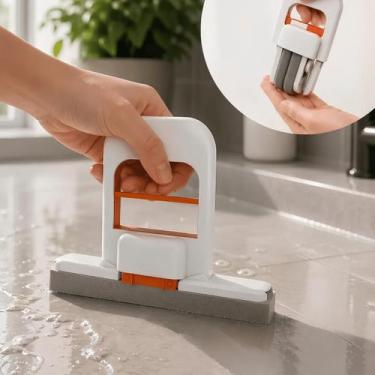 Imagem de Mini Mop Portátil Duhome com Esponja Absorvente Espremedor Manual Rodo