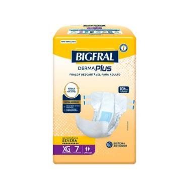 Imagem de Fralda Adulto Bigfral Derma Plus Tam XG 07 Unidades, 7, XG
