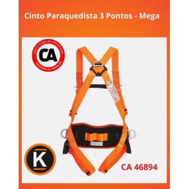 Imagem de Cinto Paraquedista Abdominal 3 Pontos Ajustável Cinto De Segurança Par