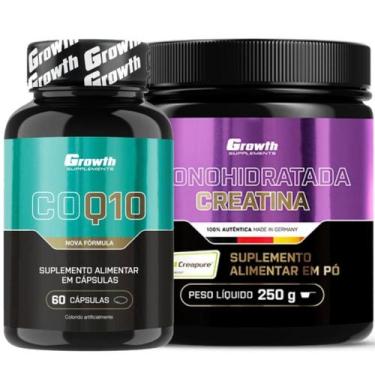 Imagem de Kit Coenzima Q10 60 Caps + Creatina 250g Creapure Growth