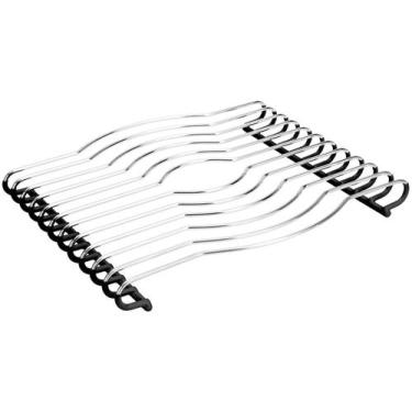 Imagem de Descanso de Panela Hercules Inox 29x25cm Moderno para Mesa e Cozinha