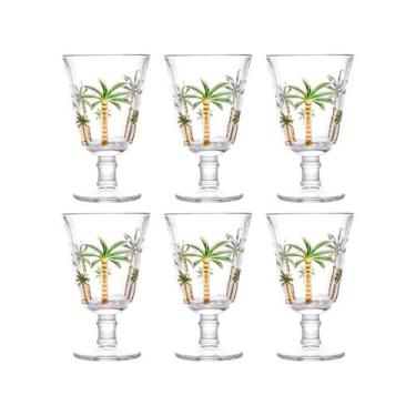 Imagem de Conjunto 6 Taças de Cristal Palm Hand Paiting 240ml - Lyor