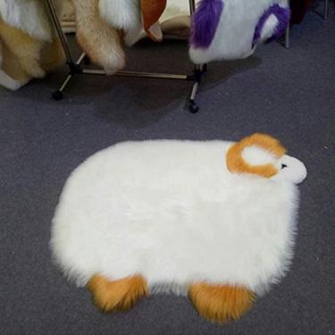 Imagem de Tapete macio de pele sintética, tapete supermacio de pelúcia sedosa para sala de estar, quarto, sofá, cadeira, chão, cabeceira, antiderrapante, 4050 cm