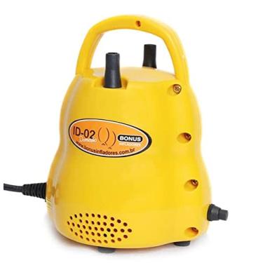 Imagem de Inflador Bomba Compressor de Balão ID-02 Domestic Bico Duplo 110v (Amarelo)