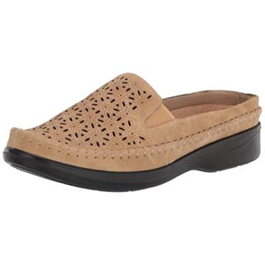Imagem de Easy Street Sapatilhas femininas Kita Comfort Mules Casual - Bege, Bege, 6 X-Wide
