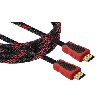 Imagem de Cabo Áudio e Vídeo Hdmi x Hdmi 3 Metros Full HD Reforçado Nylon com Filtro para Tv Pc Notebook Projetor