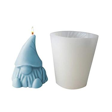 Imagem de vela silicone gnomish silicone, resina epóxi silicone para vela cera sem rosto Gnomiesh para decoração decoração casa