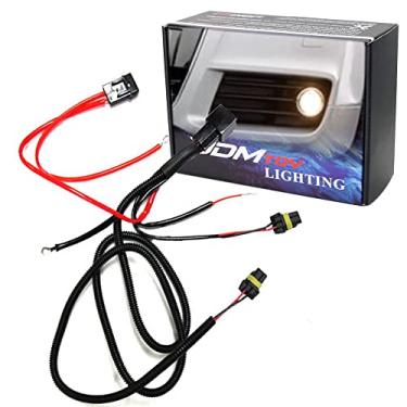Imagem de iJDMTOY Chicote de fiação de relé 9005 9006 9145 H10 compatível com kit de farol de xenônio, luz de neblina adicional, LED DRL