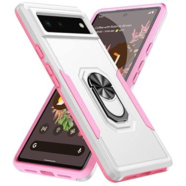 Imagem de For Google Pixel 6 Heavy Duty PC + TPU Holder Phone Case