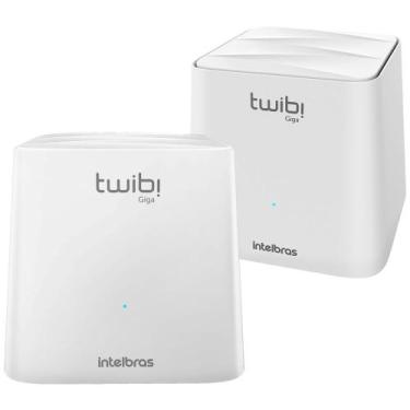 Imagem de Kit 2 Roteadores Wireless Mesh Dual Band Twibi Giga+ Intebras - Intelb