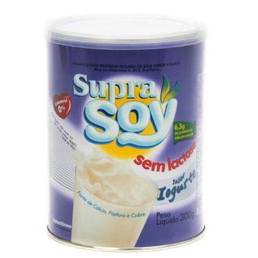 Imagem de Leite Supra Soy Sem Lactose Em Pó Lata 300G Sabor Yogurte