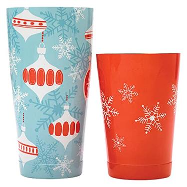 Imagem de Barfly Conjunto de lata de coqueteleira com enfeites natalinos