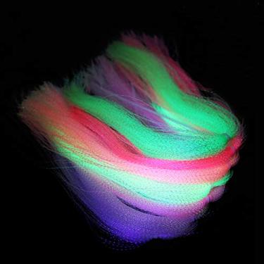 Imagem de Tigofly 14 pacotes de 7 cores UV Crystal Flash Holográfico Tinsel Krystal torcido Flashabou Sparkle Streamer Materiais para amarrar moscas