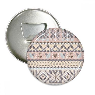 Imagem de Losango octogonal padrão triângulo abridor de garrafas ímã de geladeira emblema multifuncional