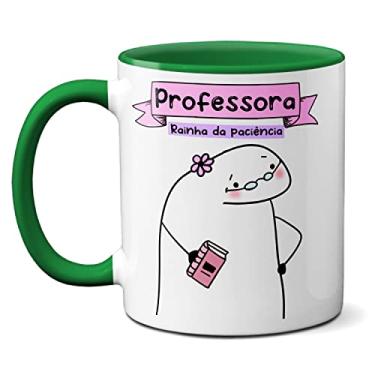 Imagem de Caneca Professora Isso Cai Na Prova? Cai Não, Despenca! (Verde)