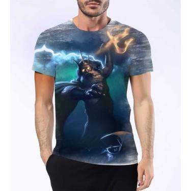 Imagem de Camiseta Camisa Poseidon Deus Dos Mares Oceano Mitologia 4 - Estilo Kr
