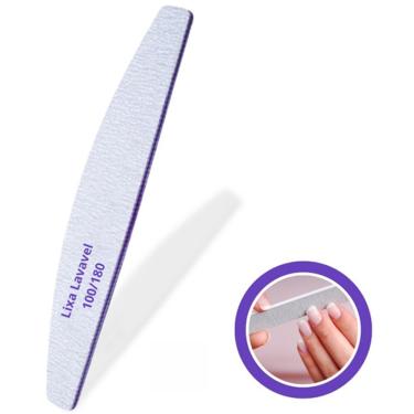 Imagem de 1 Lixa de unha Lixa Bananão 100/180 lavável 1 unid Polidora