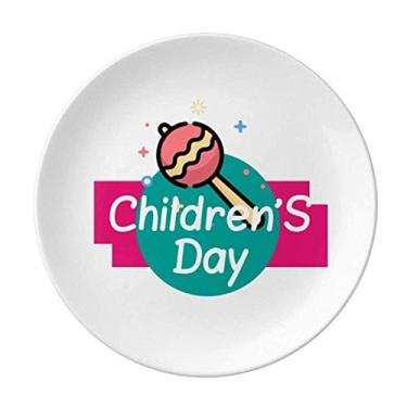 Imagem de Prato infantil Puro Happy Naive Decorativo de Porcelana Salver Prato de Jantar