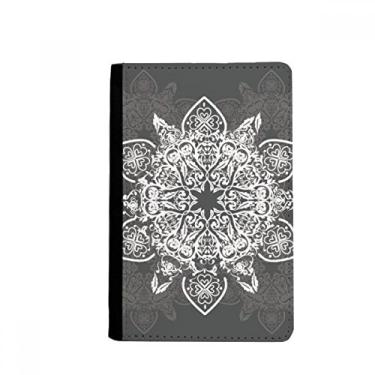 Imagem de Carteira estilo árabe, preto, branco, padrão de passaporte, carteira Notecase Burse