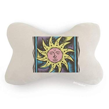 Imagem de DIYthinker Myths Lgends Mexicon Elementos Cultura Gravação Carro Decoração Pescoço Almofada Almofada Almofada Almofada