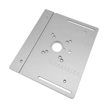 Imagem de Chusui Roteador Placa de inserção de mesa Liga de alumínio Fresagem de madeira Flip Board Máquina de aparar Gravação Ferramenta auxiliar Serra de mesa Bancadas de marcenaria QL