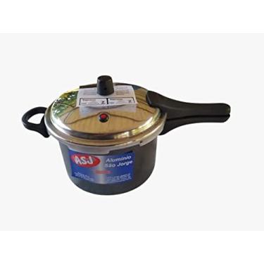 Imagem de Panela De Pressão 4,5 L Craqueada Preta Fechamento Externo ASJ