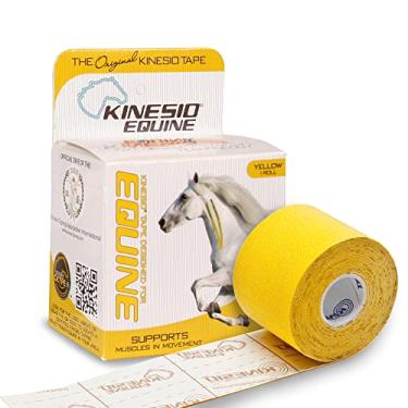 Imagem de Kinesio Fita Equina - Fita Tex Gold FP Horse - Fita feita especificamente para cavalos - Rolos de 5 cm x 40 cm - Amarelo