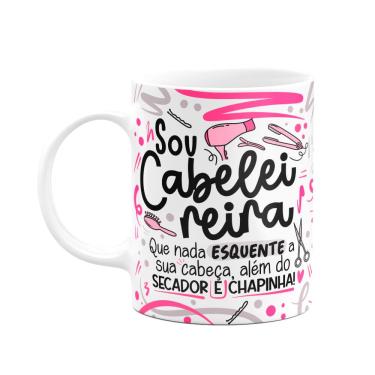 Imagem de Caneca Profissões - Sou Cabeleireira - branca