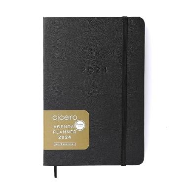 Imagem de Agenda Planner Ciceros 2024 Clássica Diária 14X21 Preta, Cicero
