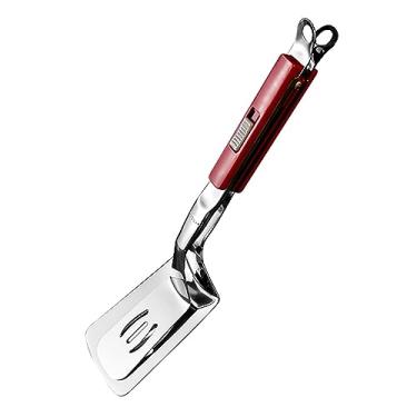 Imagem de Pinças de aço inoxidável com fenda para grelha dupla, utensílios de cozinha, braçadeiras para churrasco, filés, ovos, hambúrgueres, cozinhar, Vermelho