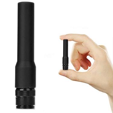 Imagem de Antena de rádio SF-20 BNC macho 144/430 MHz Antena curta de silicone macia de banda dupla para rádio amador móvel para série ICOM série Kenwood série Motorola (preta)